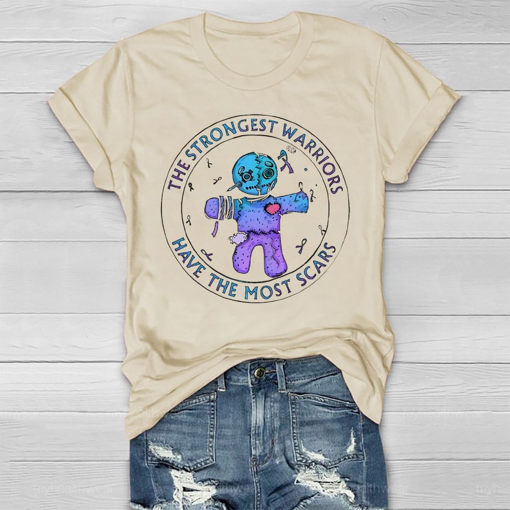 The Strongest Warriors Have The Most Scars Healthwear T-shirt
