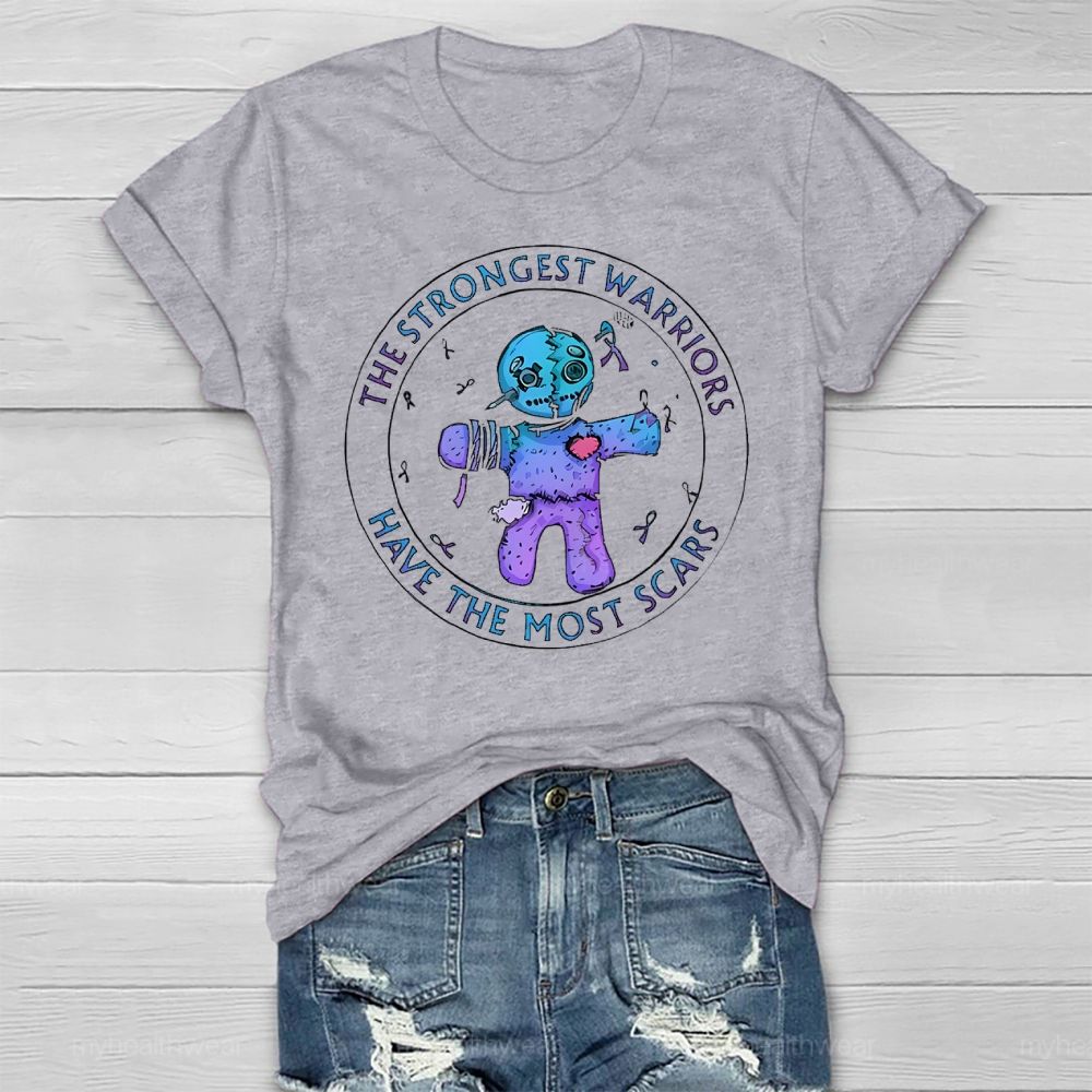 The Strongest Warriors Have The Most Scars Healthwear T-shirt