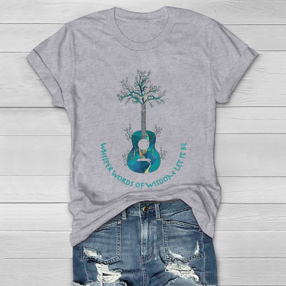 Whisper Words Of Wisdom Let It Be Guitar Tree Healthwear T-shirt
