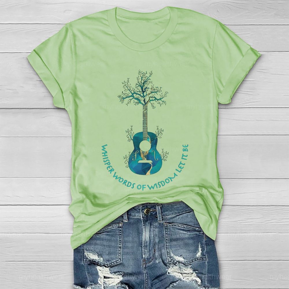 Whisper Words Of Wisdom Let It Be Guitar Tree Healthwear T-shirt