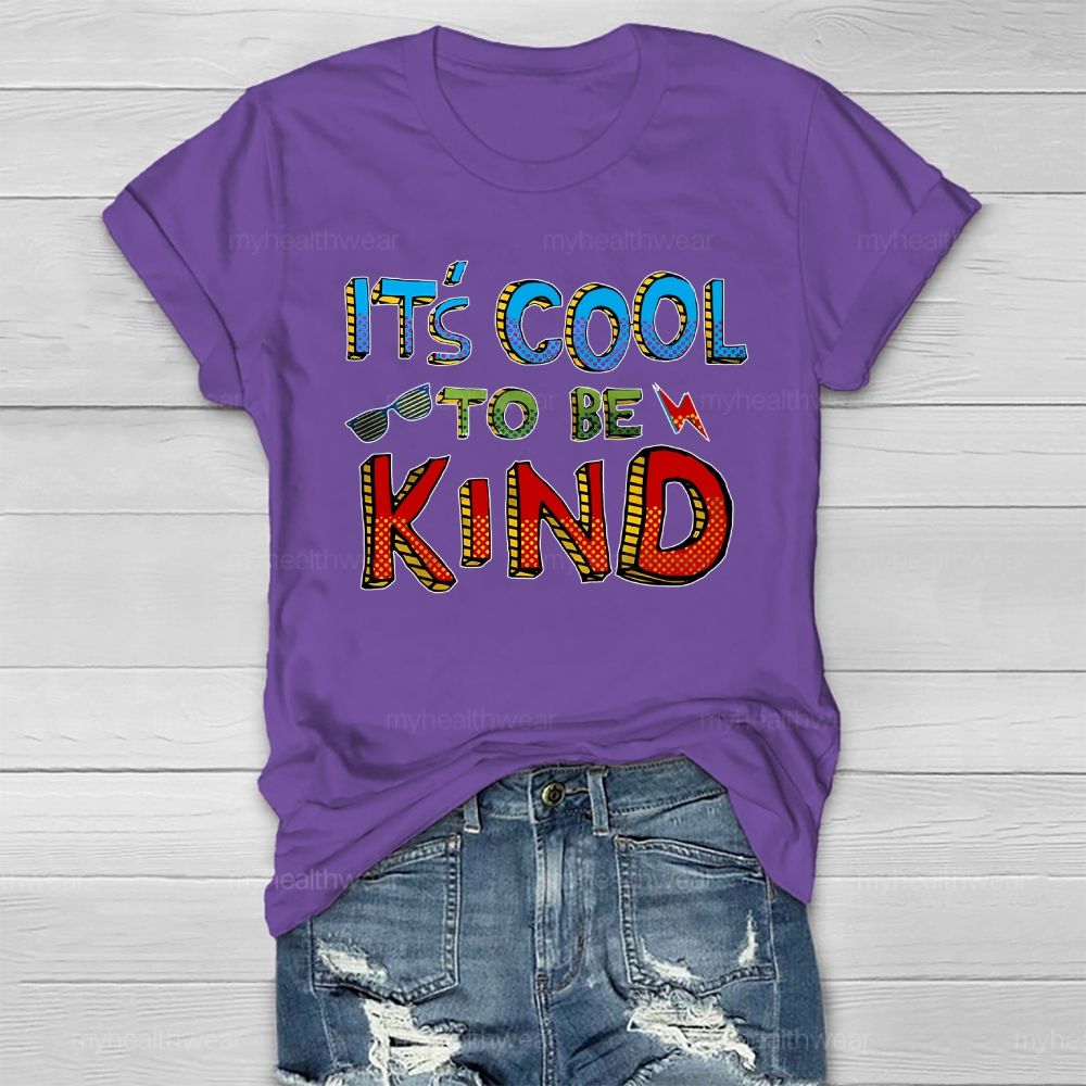It's Cool To Be Kind Glasses Lightning Healthwear T-shirt