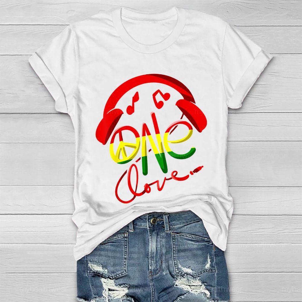 One Love Headphones Healthwear T-shirt