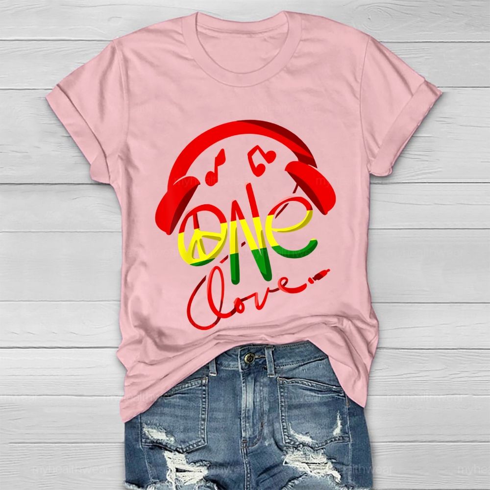 One Love Headphones Healthwear T-shirt