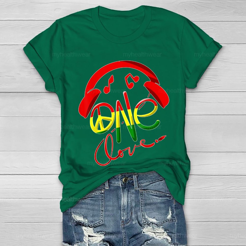 One Love Headphones Healthwear T-shirt
