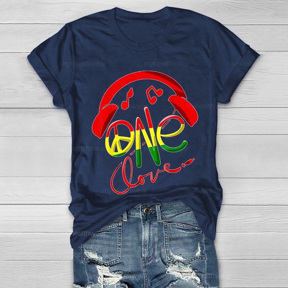 One Love Headphones Healthwear T-shirt