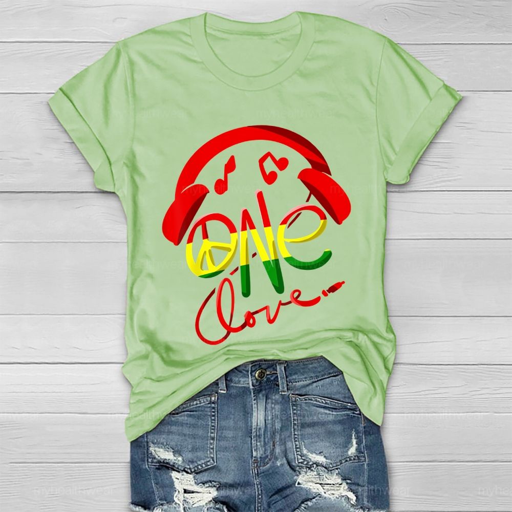 One Love Headphones Healthwear T-shirt