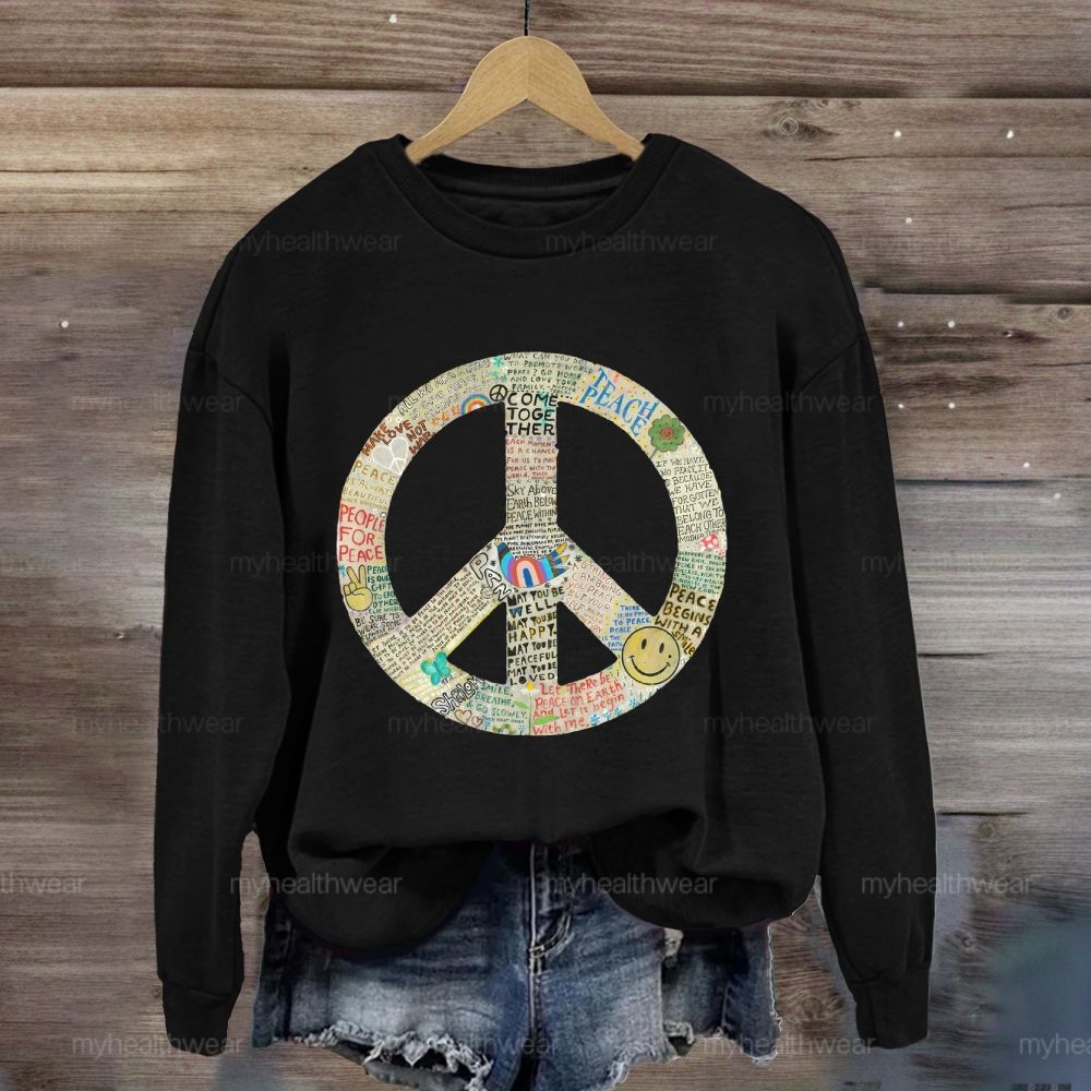 Peace Graphic Sweatshirt