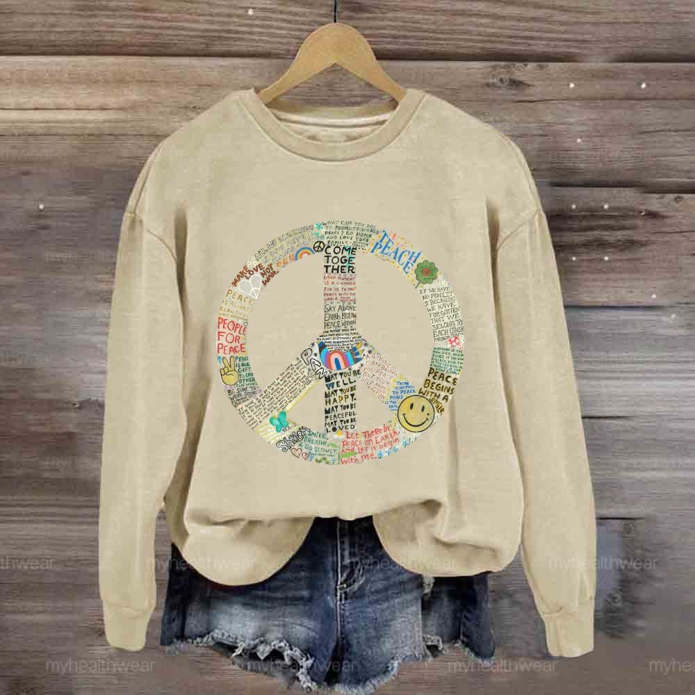 Peace Graphic Sweatshirt