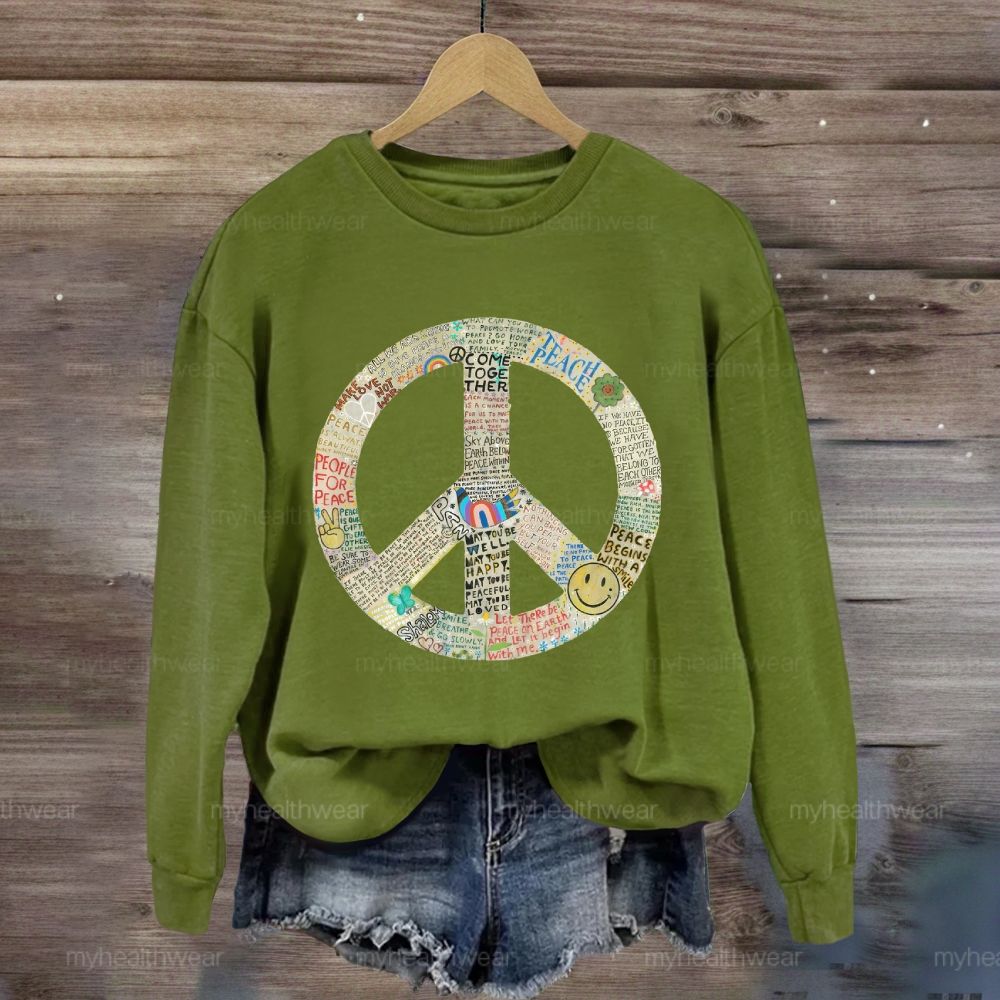 Peace Graphic Sweatshirt