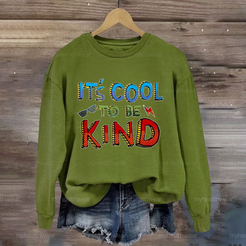 It's Cool To Be Kind Glasses Lightning Sweatshirt