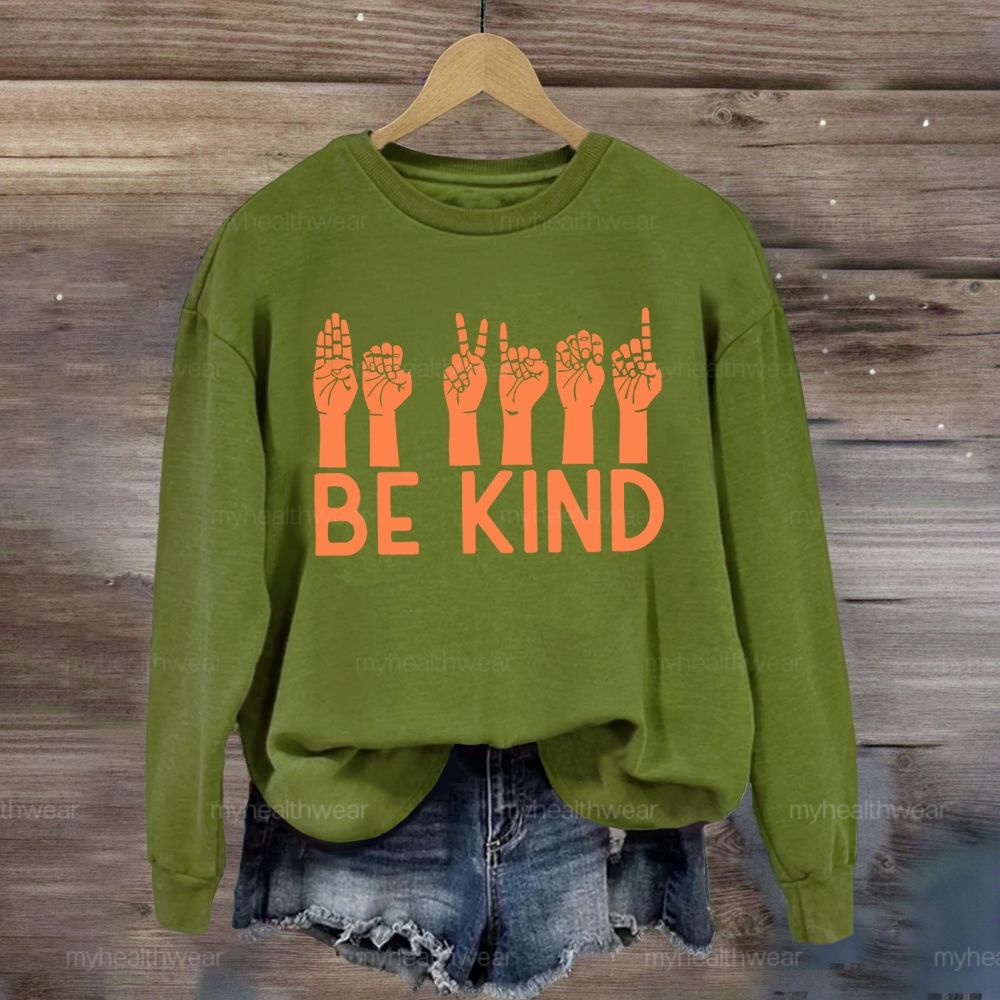 Be Kind Sign Language Sweatshirt