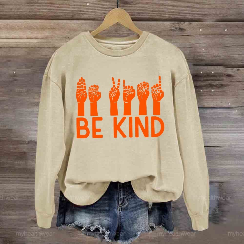 Be Kind Sign Language Sweatshirt