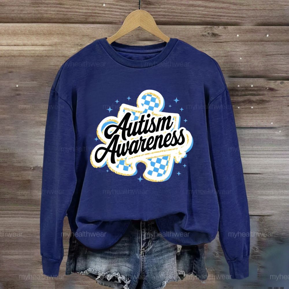Autism Awareness Grid Puzzle Sweatshirt