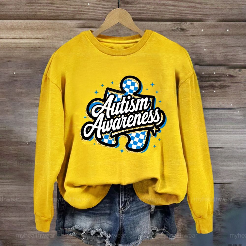 Autism Awareness Grid Puzzle Sweatshirt