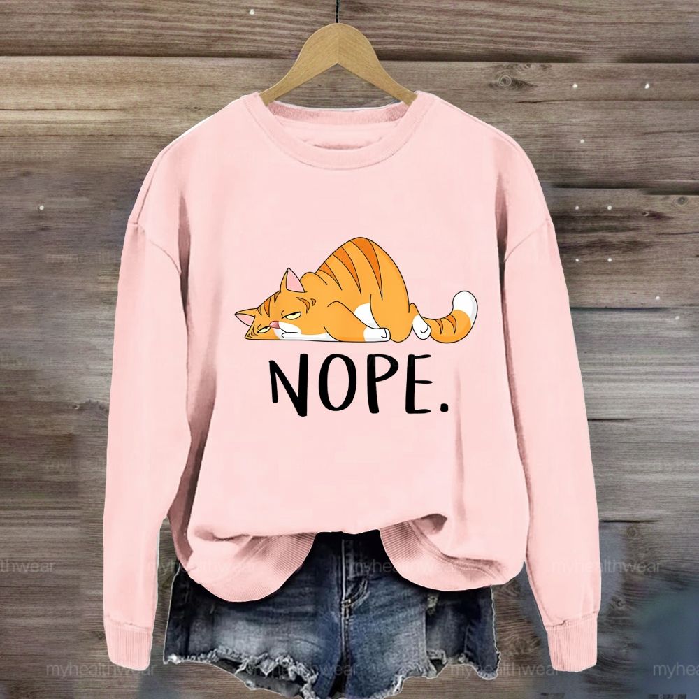 NOPE Cat Sweatshirt