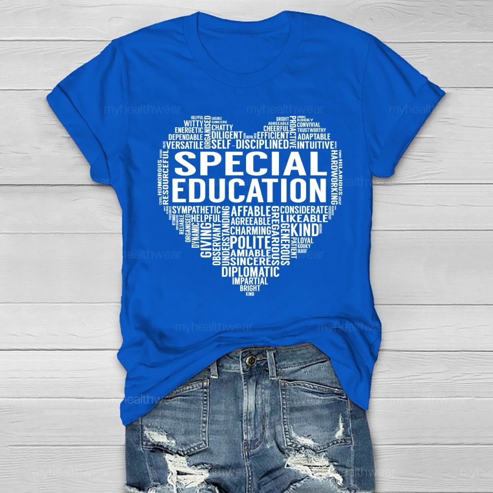Special Education Letters Love Healthwear T-shirt