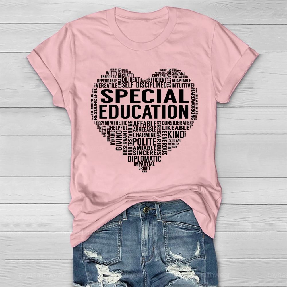 Special Education Letters Love Healthwear T-shirt