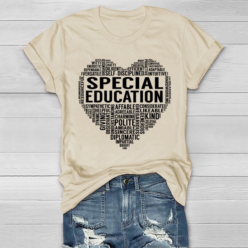 Special Education Letters Love Healthwear T-shirt