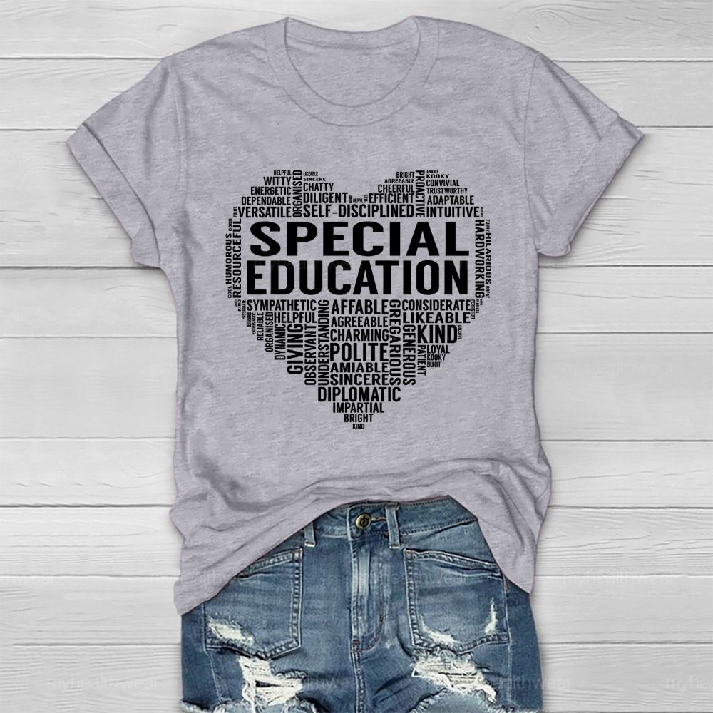Special Education Letters Love Healthwear T-shirt