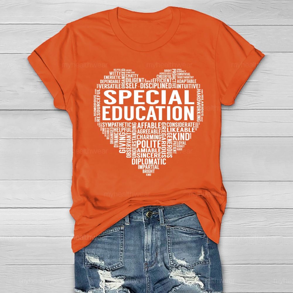Special Education Letters Love Healthwear T-shirt