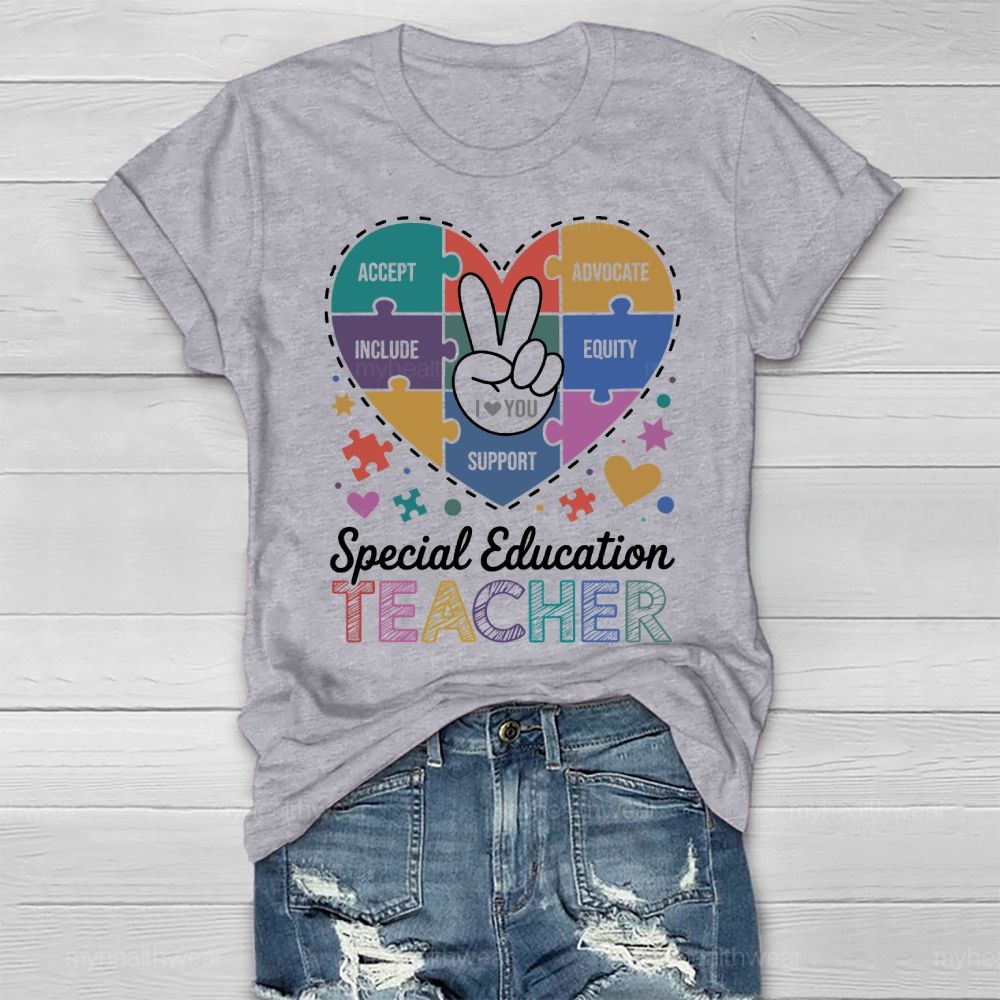 Special Education Teacher Love Healthwear T-shirt