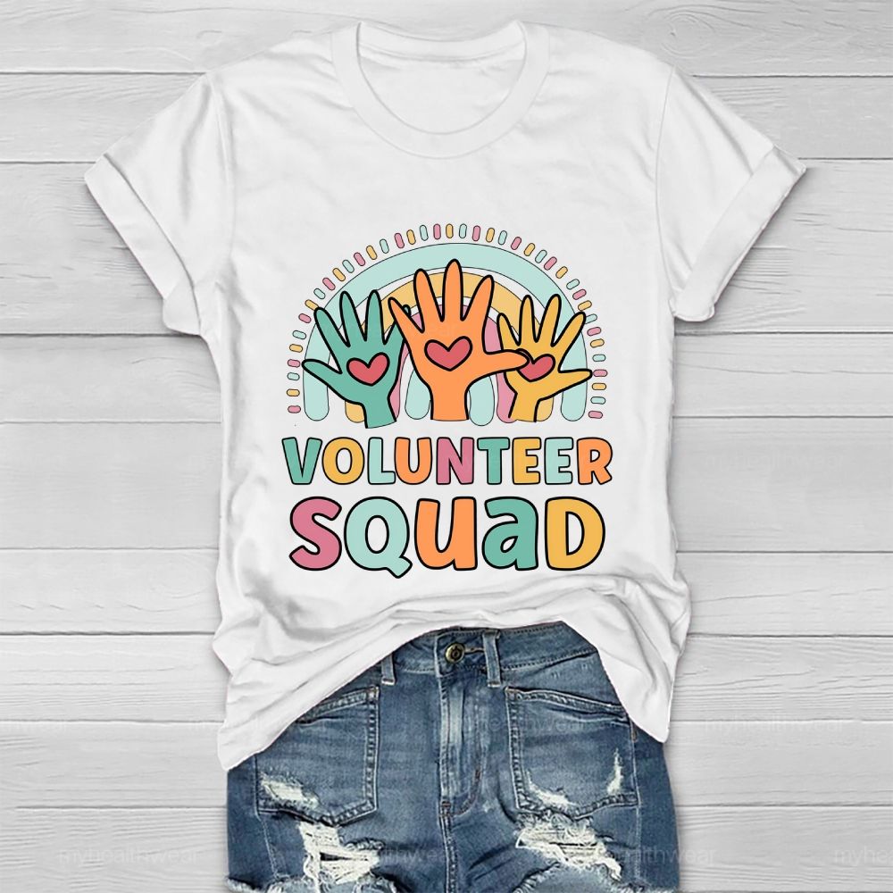 Volunteer Squad Rainbow Palm Healthwear T-shirt