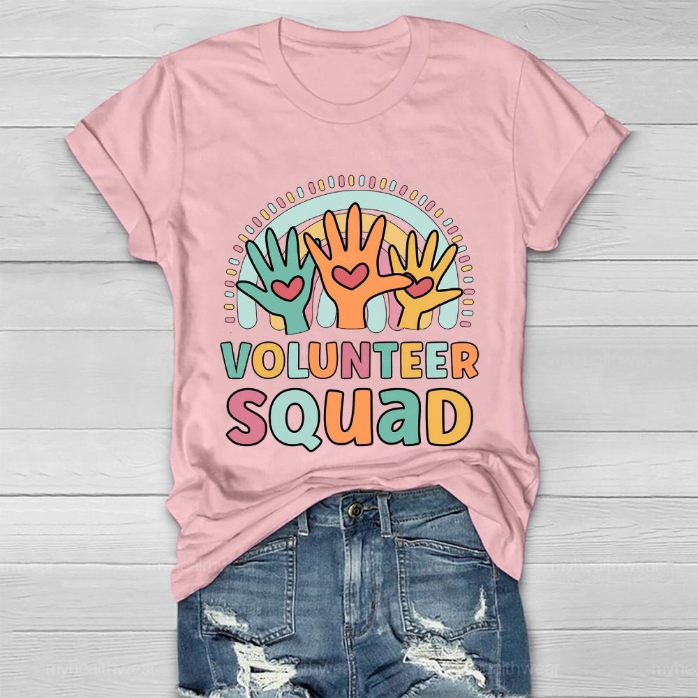 Volunteer Squad Rainbow Palm Healthwear T-shirt