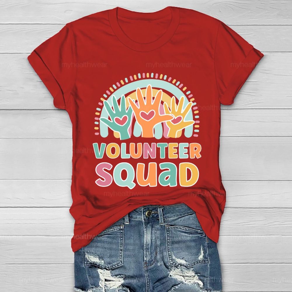 Volunteer Squad Rainbow Palm Healthwear T-shirt