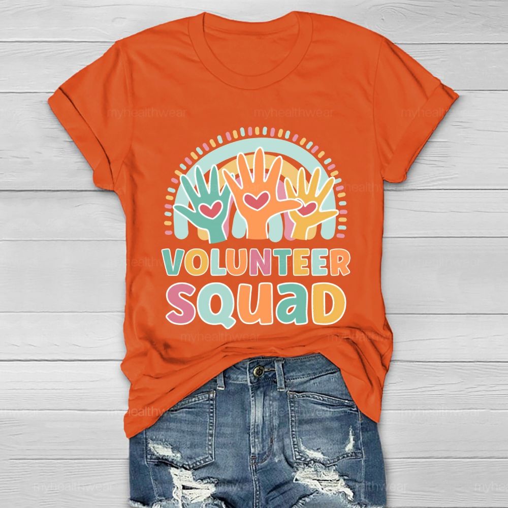 Volunteer Squad Rainbow Palm Healthwear T-shirt