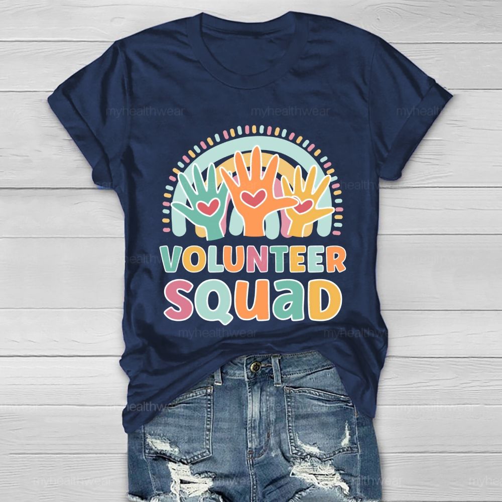 Volunteer Squad Rainbow Palm Healthwear T-shirt