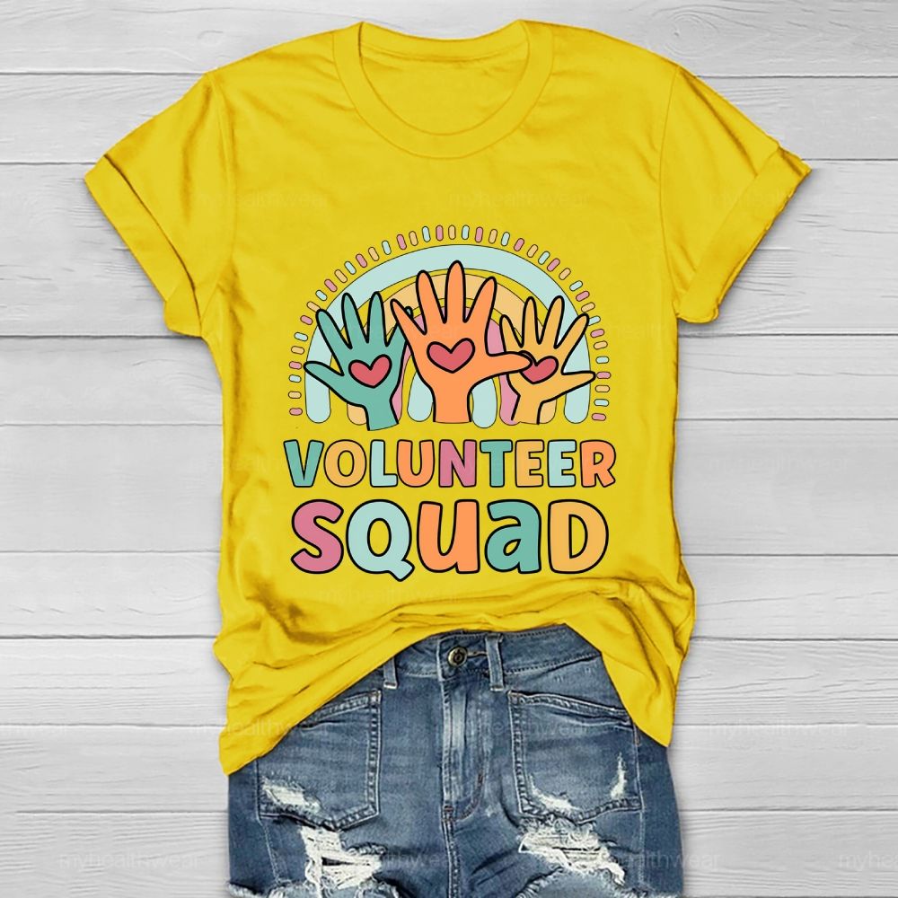 Volunteer Squad Rainbow Palm Healthwear T-shirt