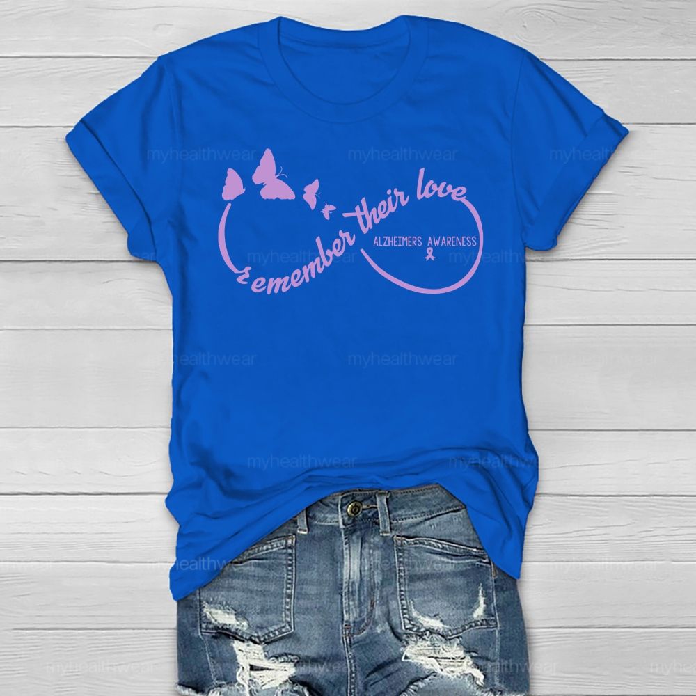 Remember Their Love Alzheimer's Awareness Healthwear T-shirt