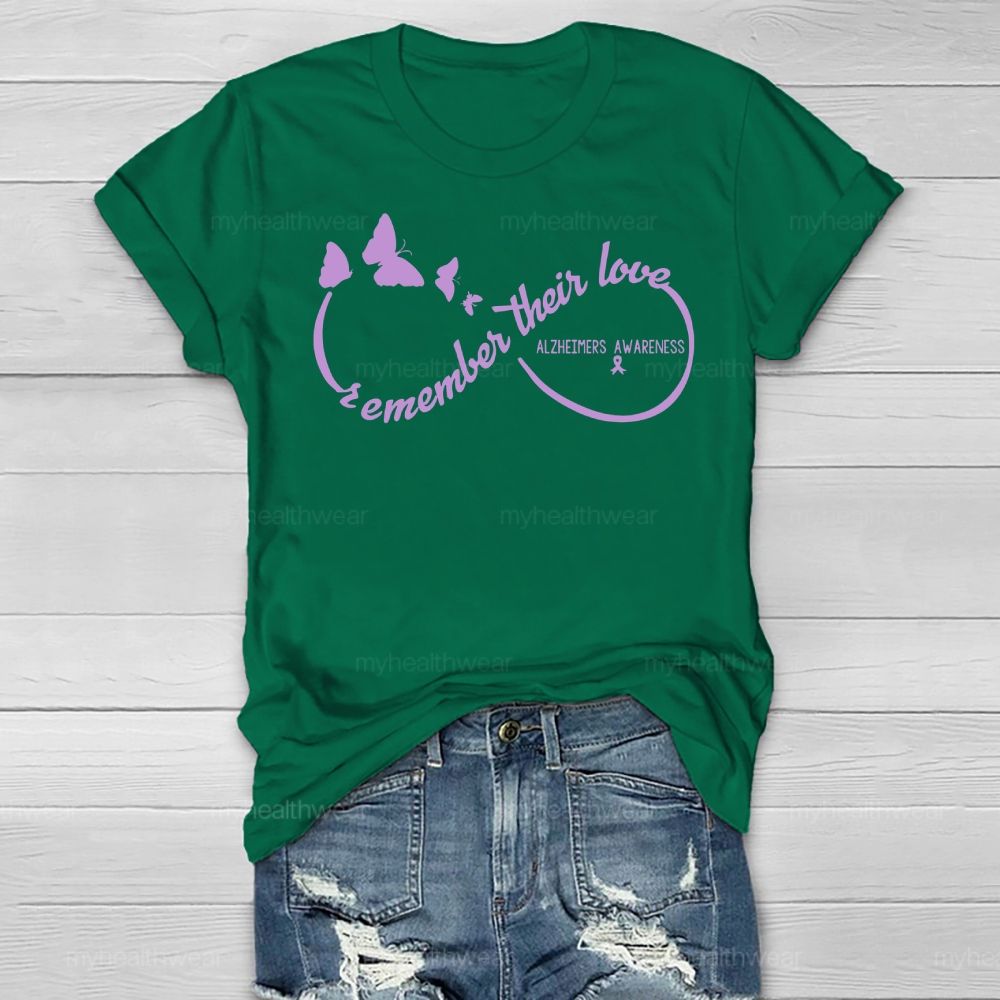Remember Their Love Alzheimer's Awareness Healthwear T-shirt