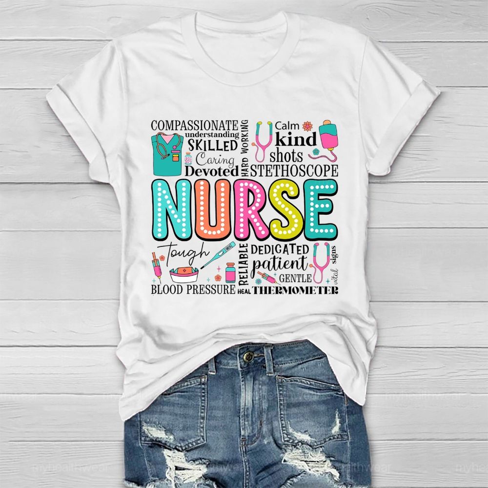 Nurse Calm Kind Healthwear T-shirt
