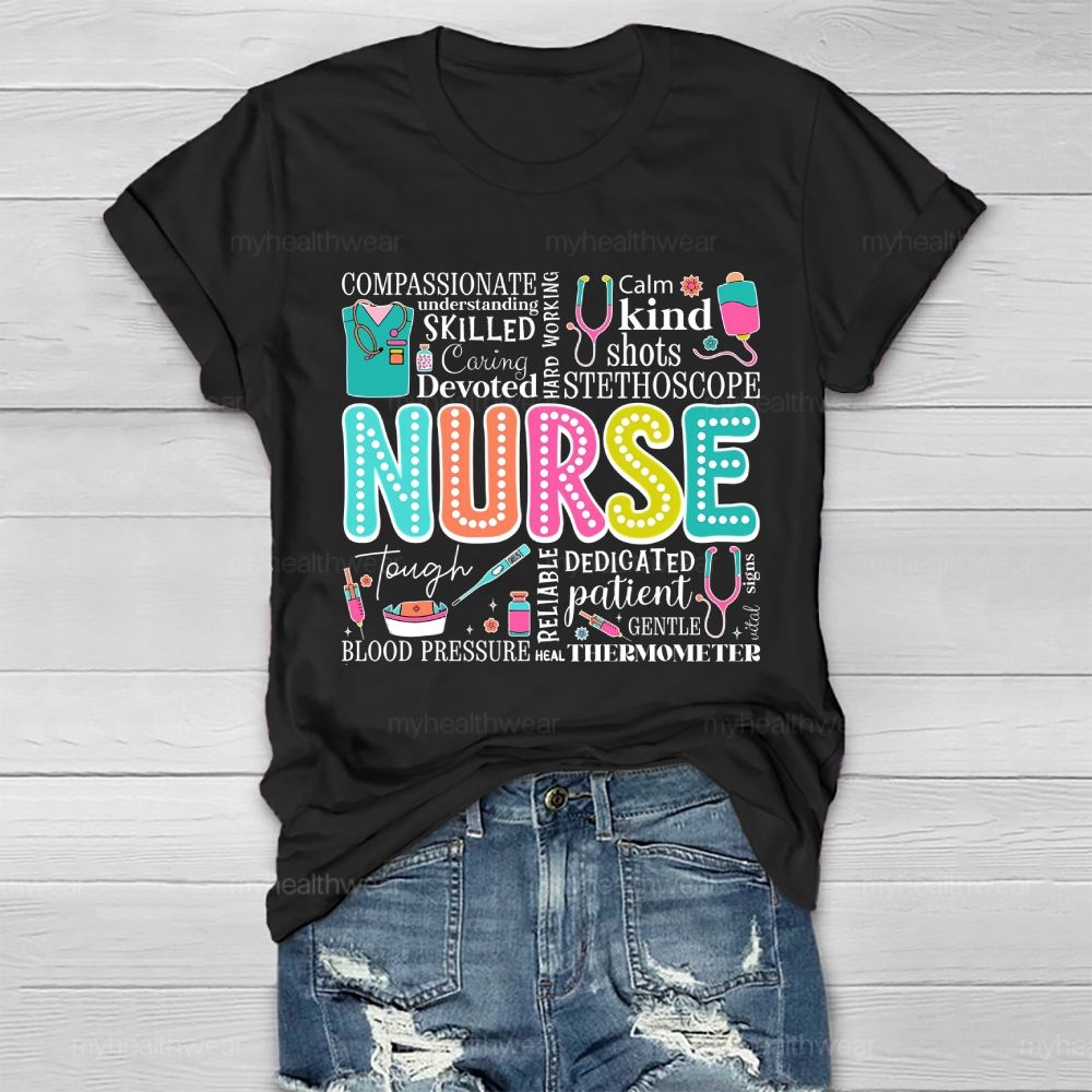 Nurse Calm Kind Healthwear T-shirt