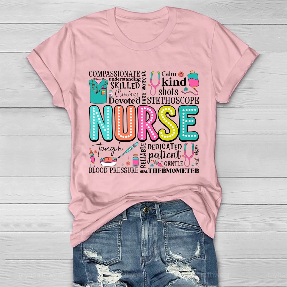 Nurse Calm Kind Healthwear T-shirt