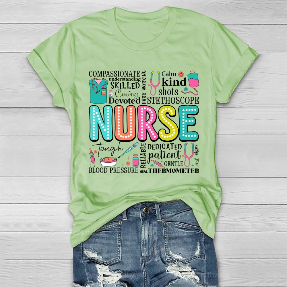 Nurse Calm Kind Healthwear T-shirt