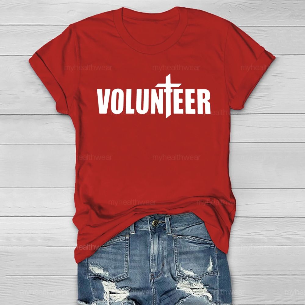 Volunteer Cross Letter Healthwear T-shirt
