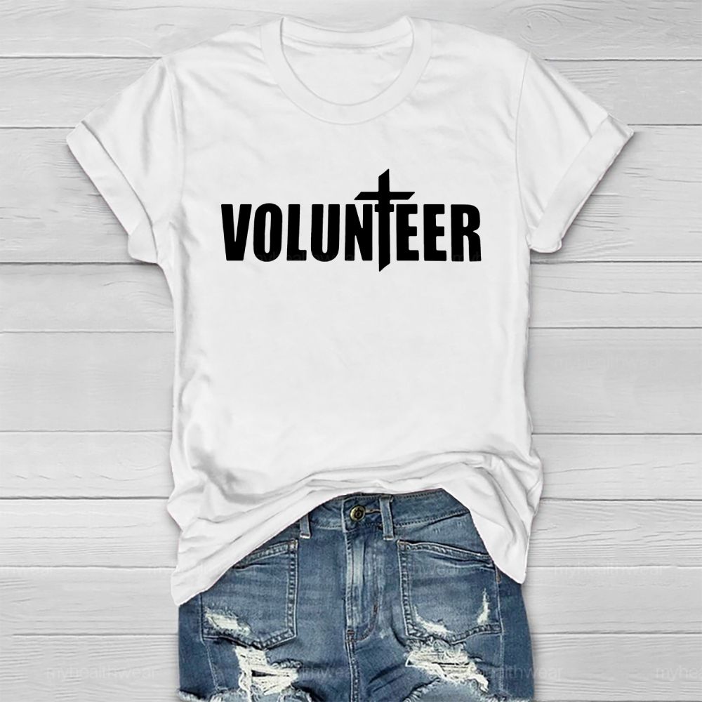 Volunteer Cross Letter Healthwear T-shirt