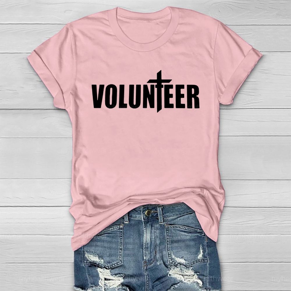 Volunteer Cross Letter Healthwear T-shirt