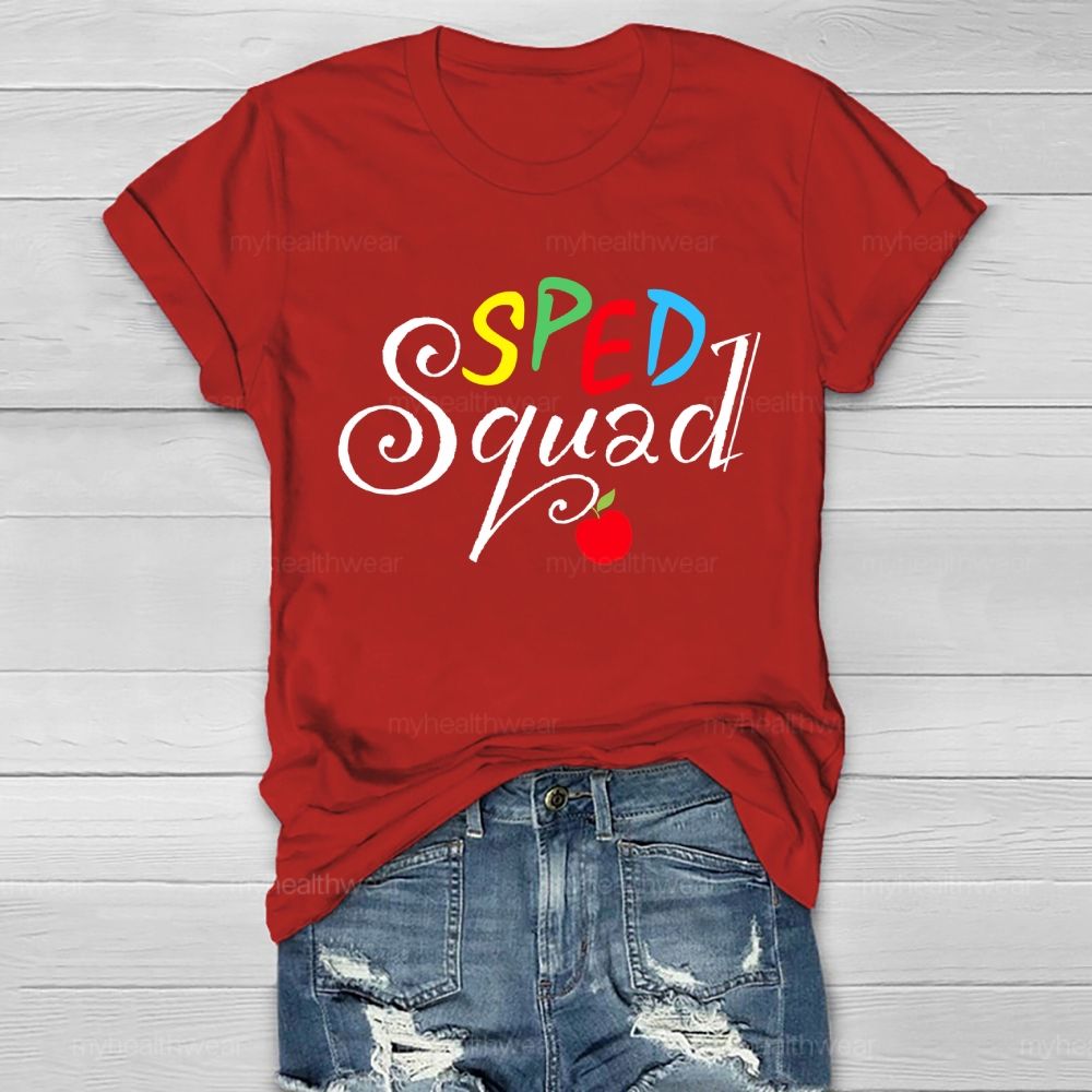 SPED Squad Special Education Teacher Healthwear T-shirt