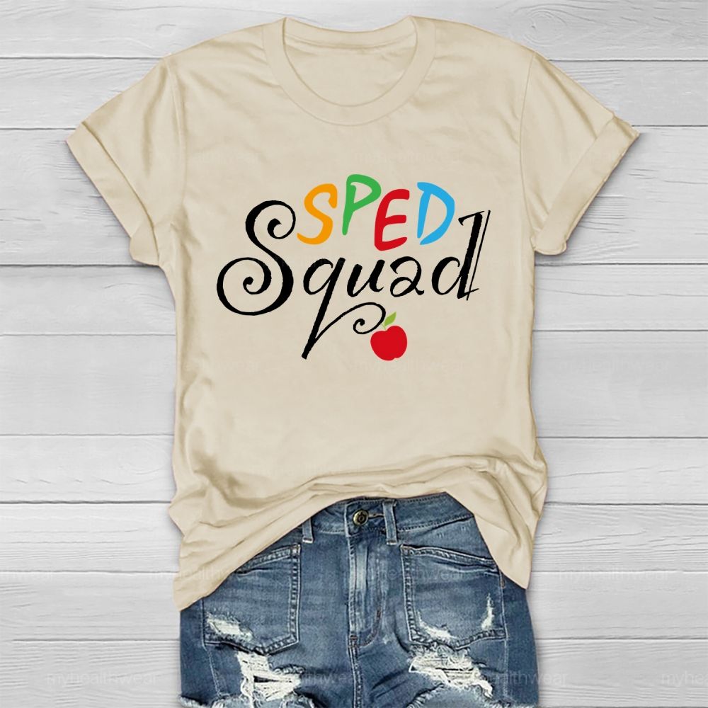 SPED Squad Special Education Teacher Healthwear T-shirt