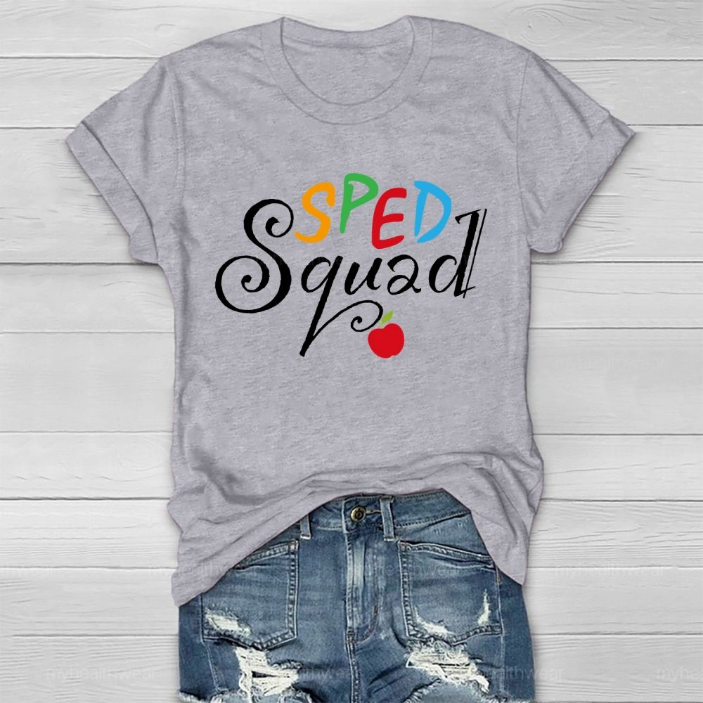 SPED Squad Special Education Teacher Healthwear T-shirt