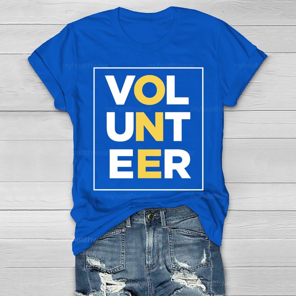 Volunteer Letters Healthwear T-shirt