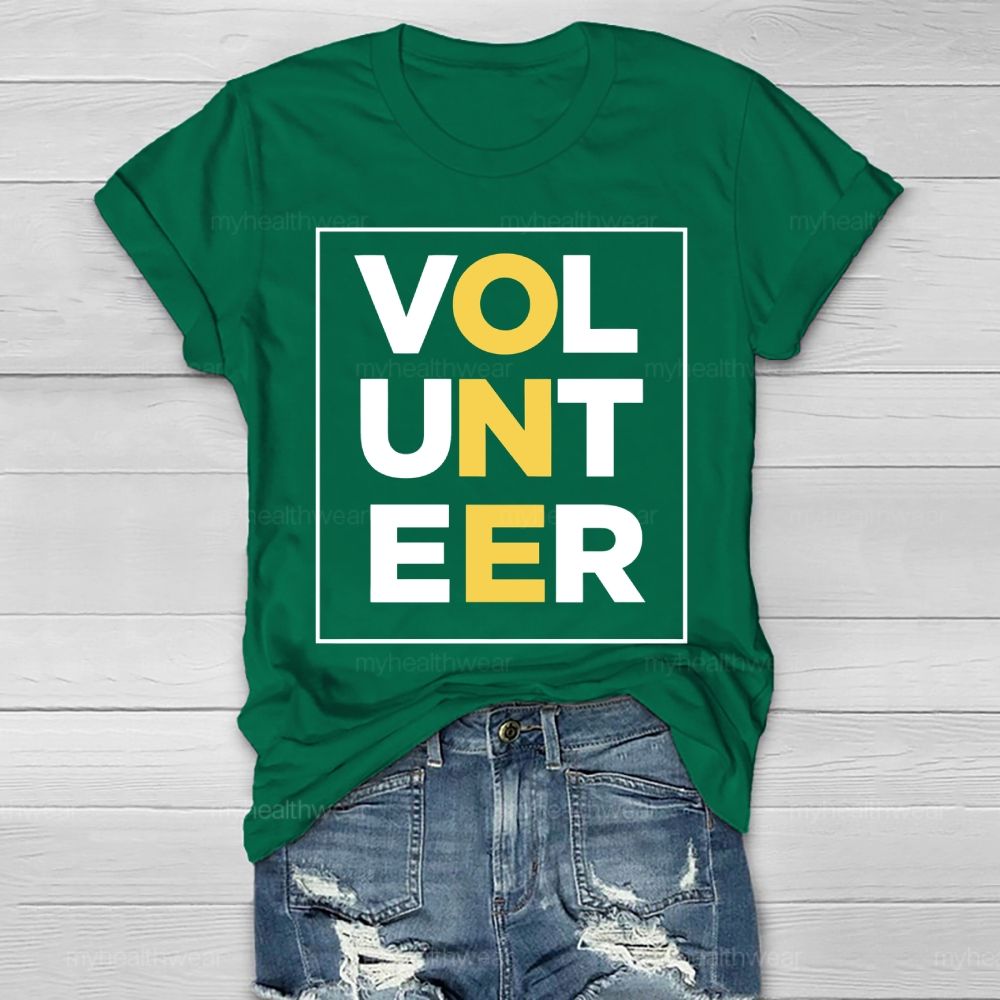 Volunteer Letters Healthwear T-shirt