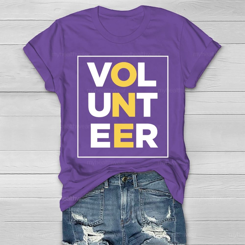 Volunteer Letters Healthwear T-shirt