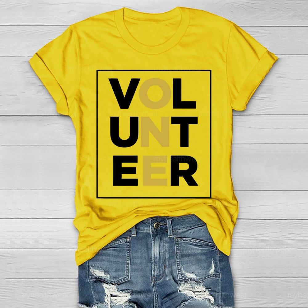 Volunteer Letters Healthwear T-shirt