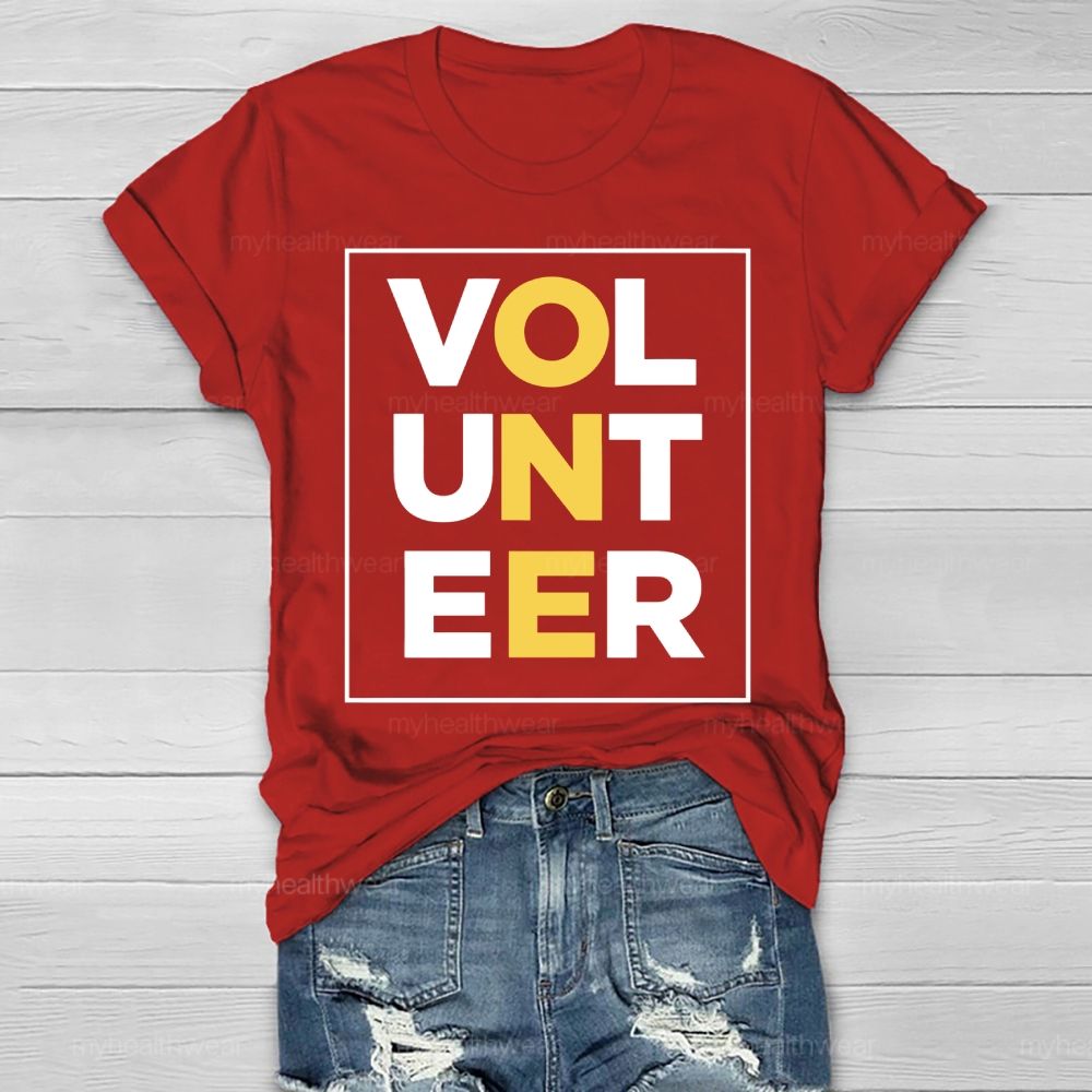 Volunteer Letters Healthwear T-shirt