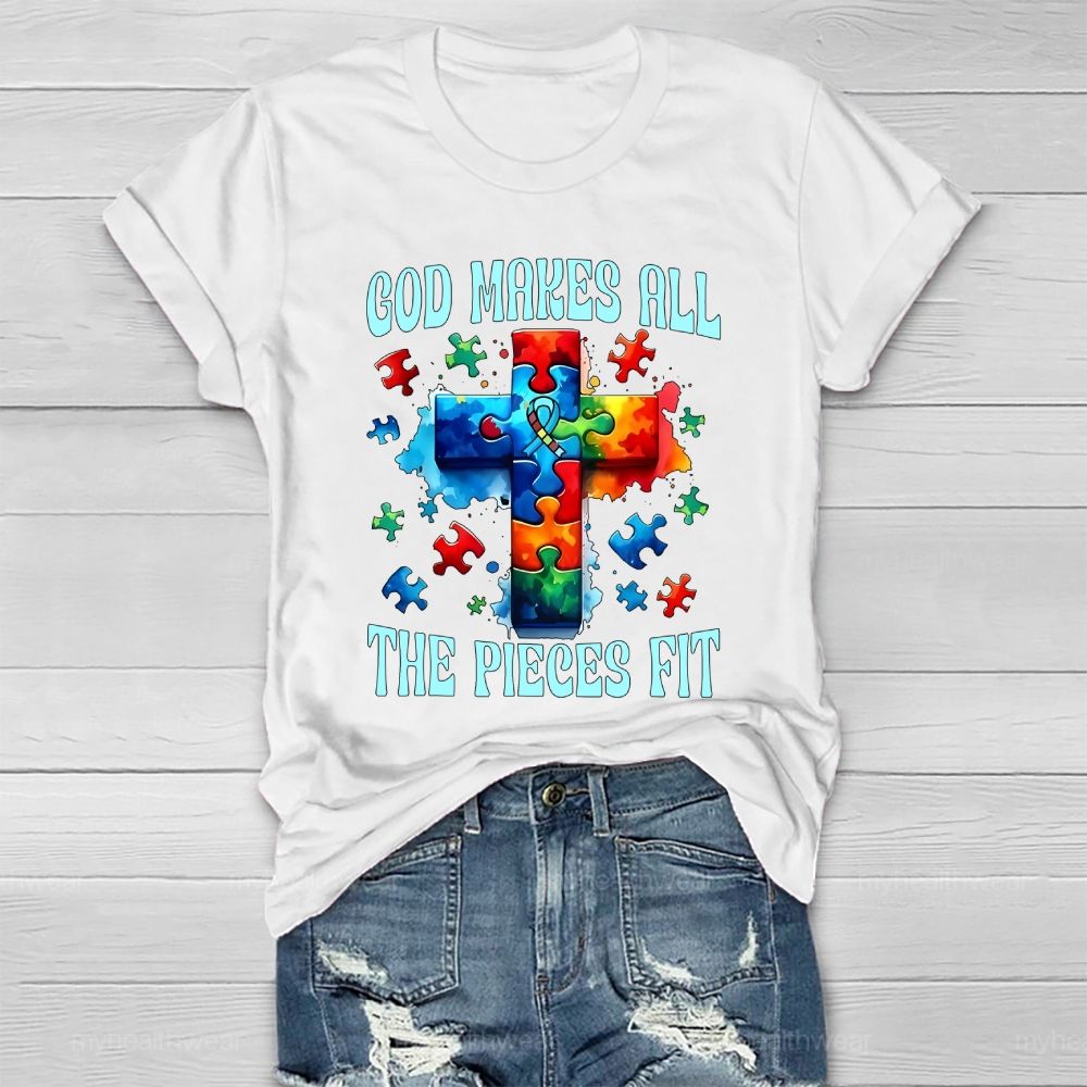 God Makes All The Pieces Fit Healthwear T-shirt