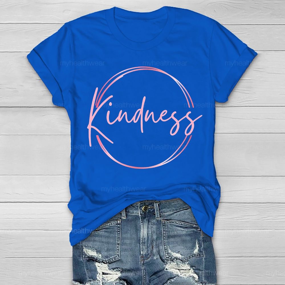 Kindness Circular Lines Healthwear T-shirt
